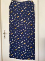 ANDREA CIPO 100% Seiden Schal Neuwertig blau Insekten