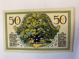 Zeulenroda Notgeld Billet de banque, Année 1921 Rare !