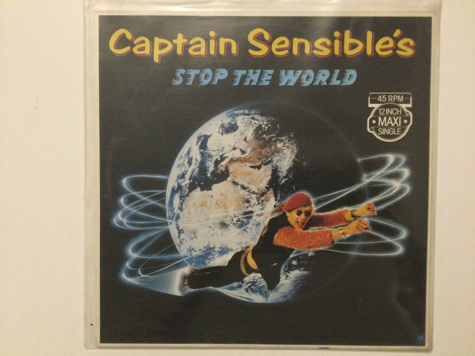 Schallplatten: Captain Sensible’s Maxi-Single  - Stop The World – Gebraucht aus Gutenswil von Hamzian