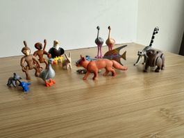 PLAYMOBIL Tiere Konvolut – Affen Adler Flamingos Fuchs Lemur