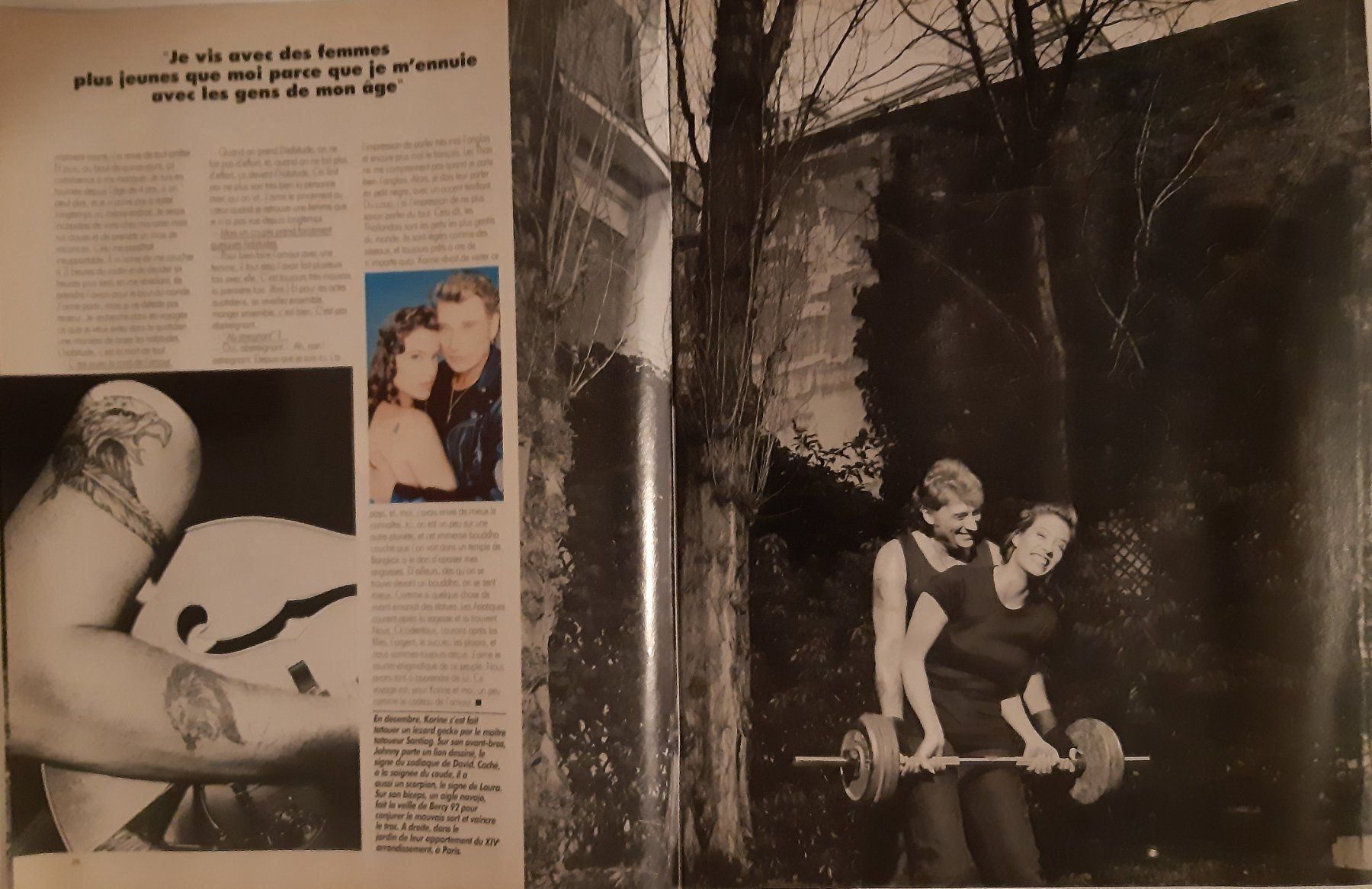 Zeitschriften & Magazine: Johnny Hallyday / Karin - Paris Match - 1993 – Gebraucht aus Noréaz von Hallyday 3