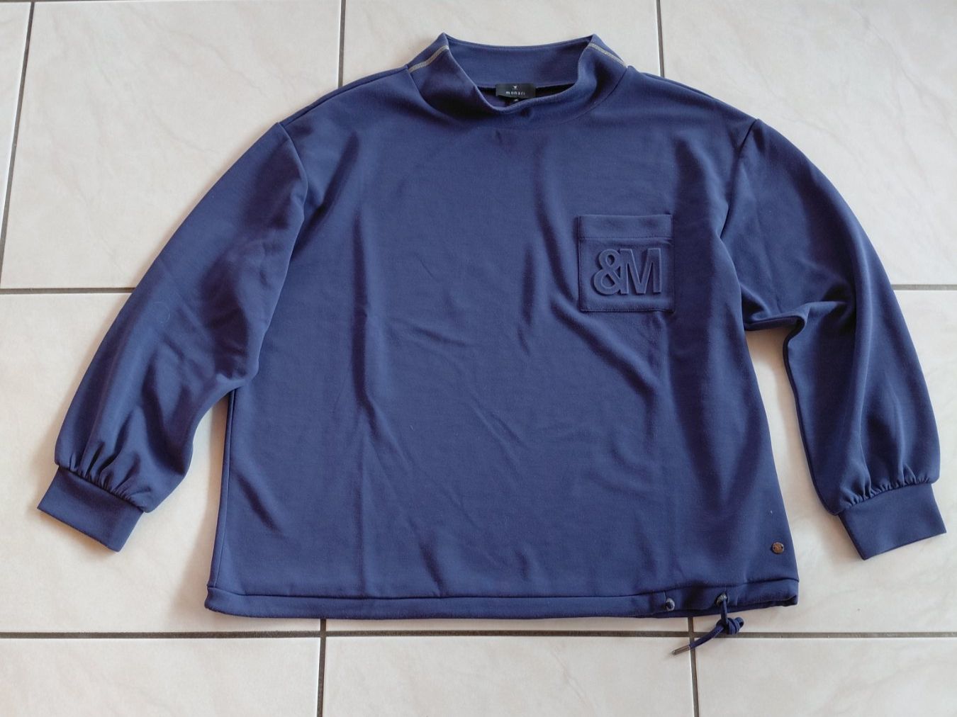 Monari Maglioni & Felpe: Damen Monari Pullover blau mit Brusttasche, gebraucht – Usato da Winistorf venduto da acreativ2