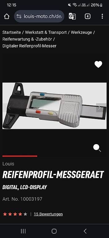 Tutti gli attrezzi: Reifenprofilmesser – Nuovo (secondo la descrizione) da Bern venduto da watchcomp.