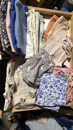 Girl clothes 25 items: long, t shirt, shorts, dress 104cm