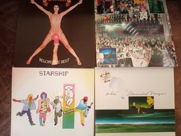 8 Schallplatten BURDON ASIA 10CC STARSHIP AHA