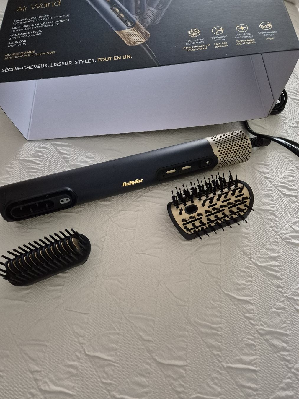 BaByliss Asciugacapelli: BABYLISS FÖHNBÜRSTE – Nuovo e nell'imballaggio originale da Strengelbach venduto da romanna
