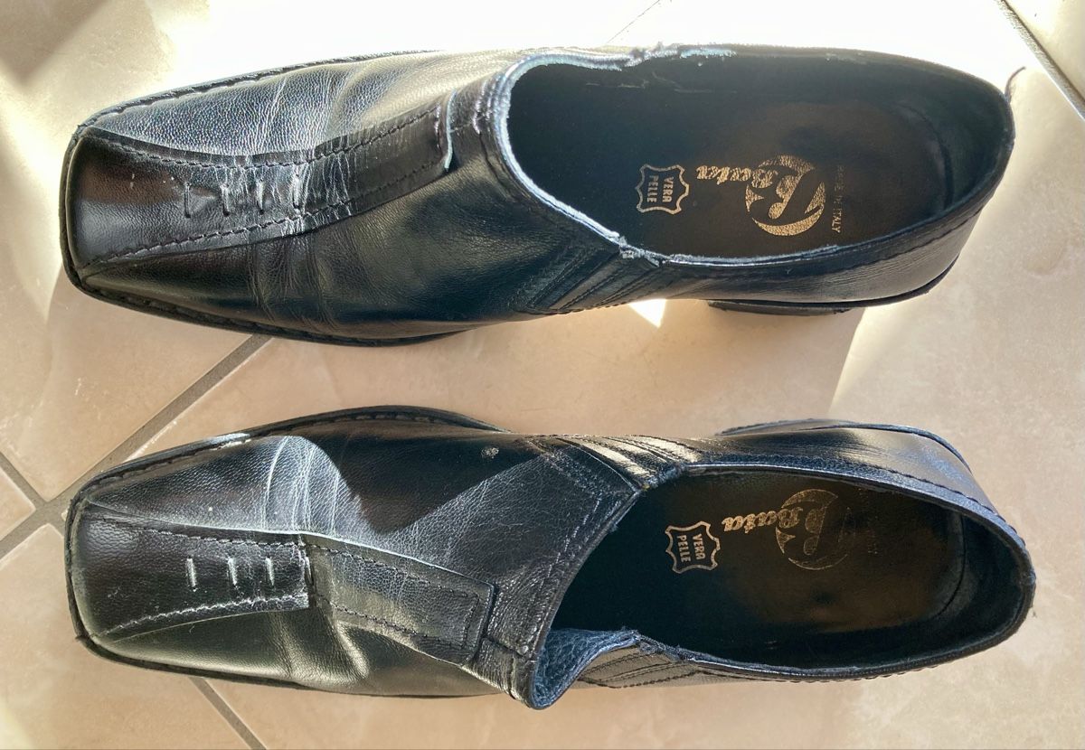 Damenschuhe: Bata Echtleder Stiefeletten, schwarz, Made in Italy – Gebraucht aus Vinelz von Viewfinder84 5