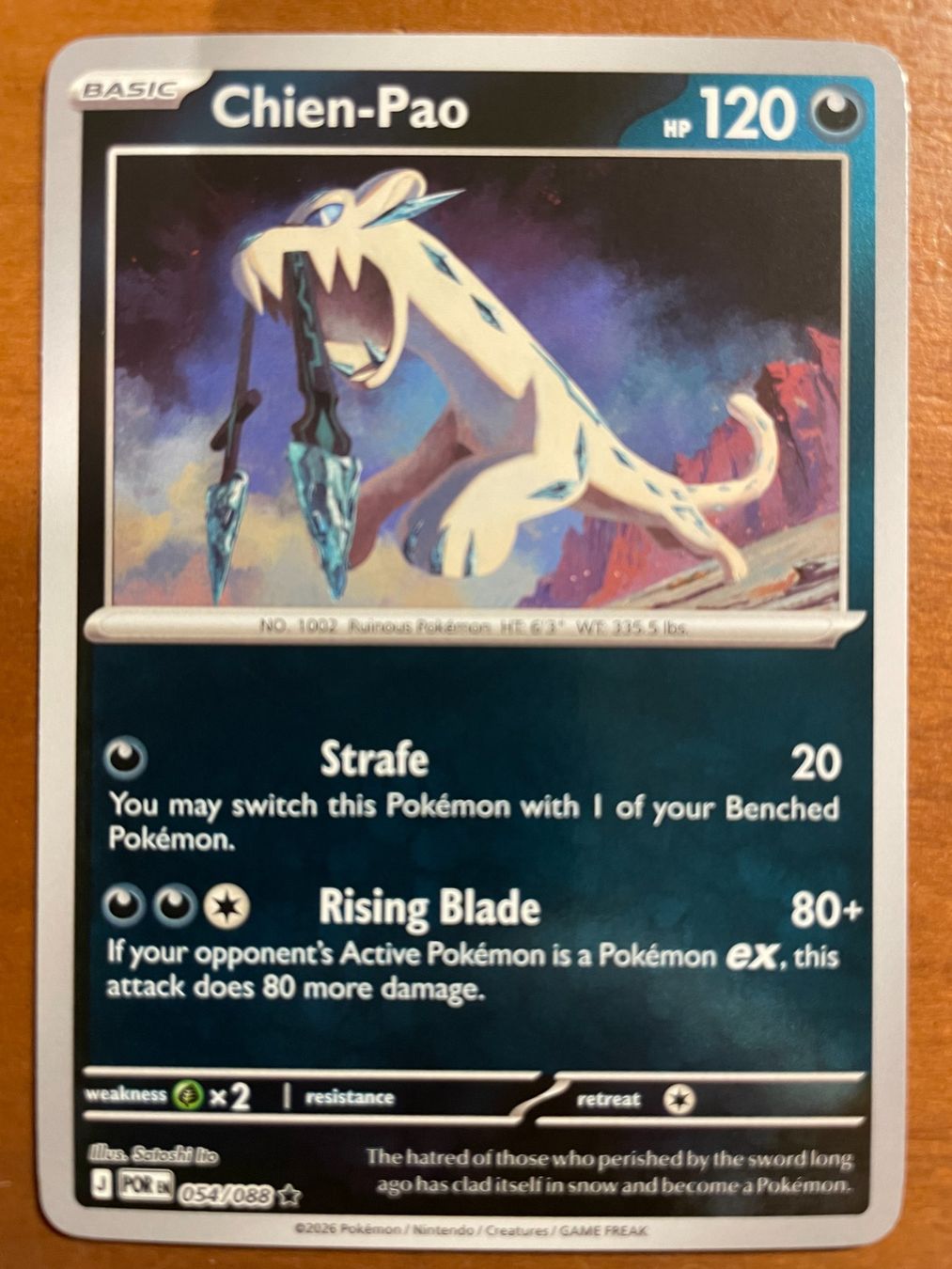 Pokémon Carte collezionabili: Pokemon Chien-Pao Reverse (Versand gratis) – Nuovo (secondo la descrizione) da Chur venduto da Angerson