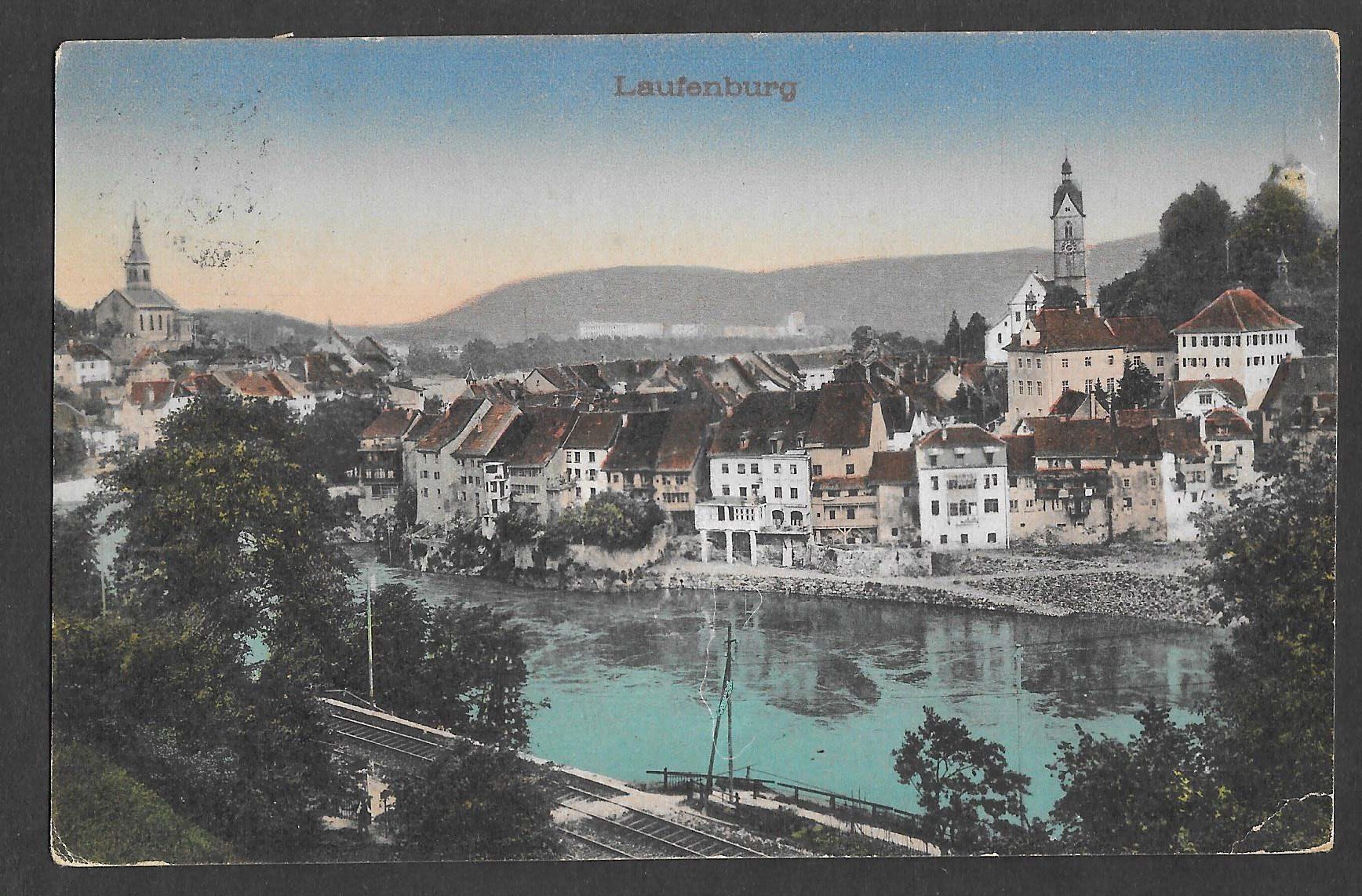 Ansichtskarten: Laufenburg farbige Teilansicht – Gebraucht aus Olten von clotaldi
