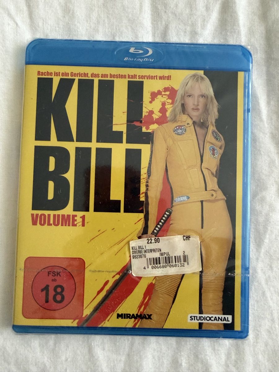 Tutti i DVDs: Blu-ray Kill Bill Vol. 1 + 2 - ungeöffnet – Nuovo e nell'imballaggio originale da Zürich venduto da epe_ggn6