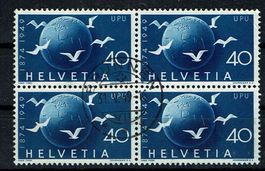 Propagande 296 bloc de 4 Vollstempel Brunnen SZ