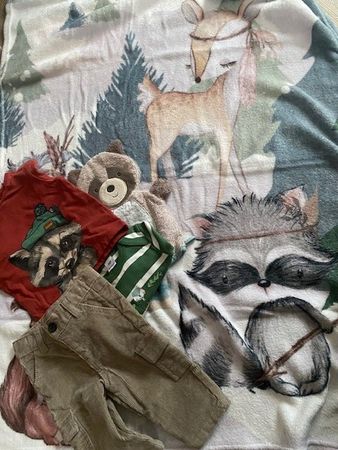 neues Baby Set Gr. 62/68 "Waschbärli"