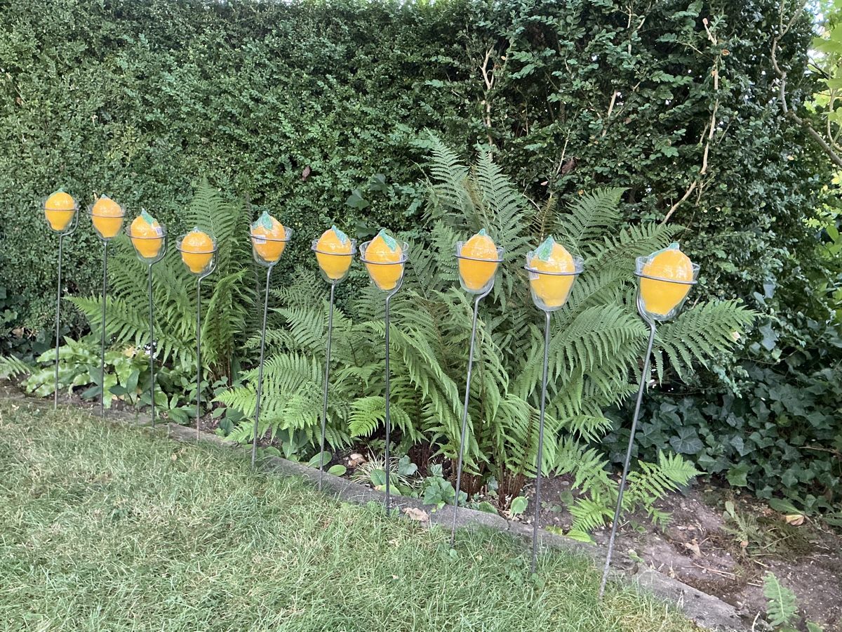 Portacandele: 10 Windlichter mit massivem Eisengestell für Gartenparty – Nuovo (secondo la descrizione) da Schönenwerd venduto da simca04