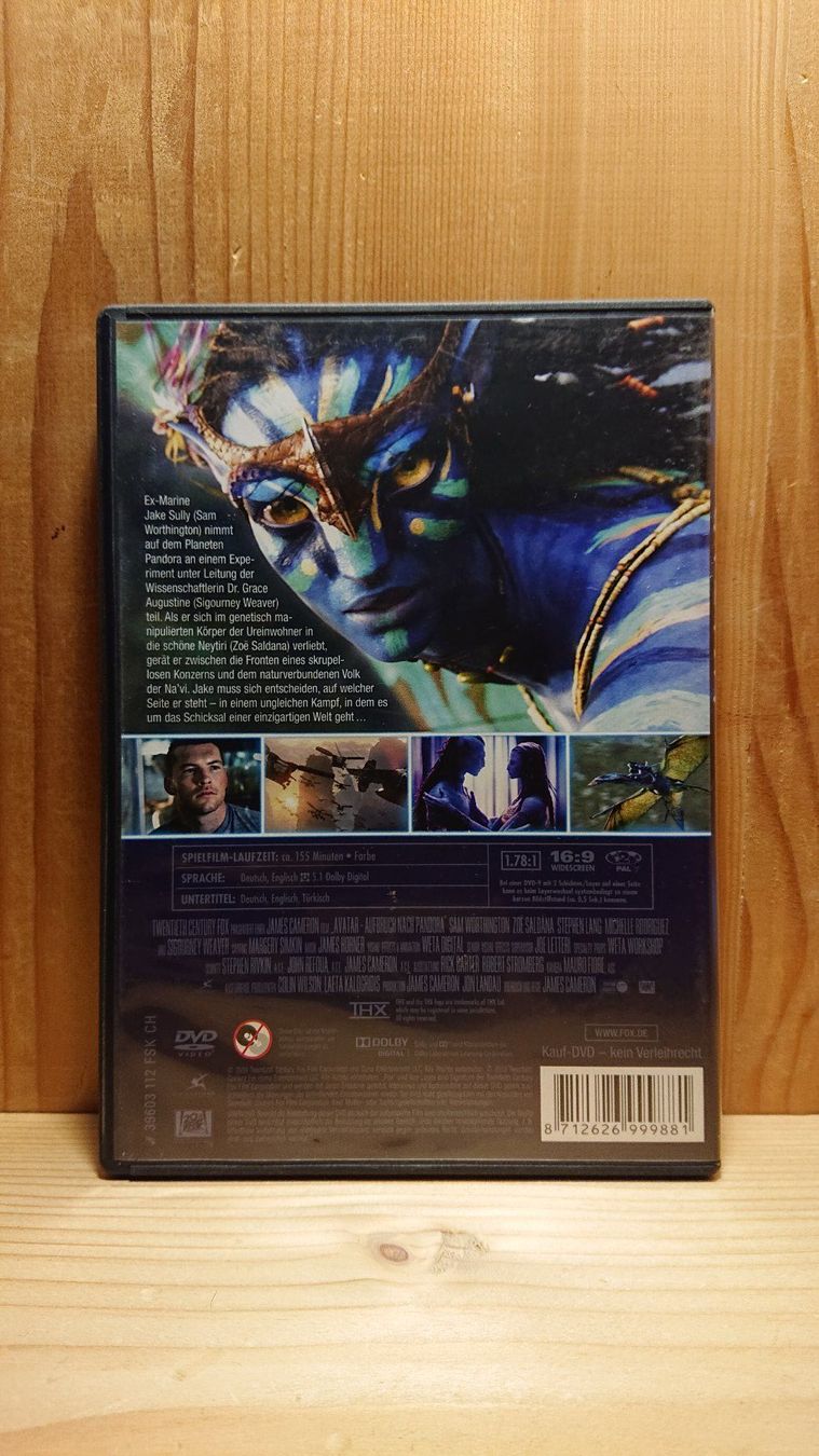 Tutti i DVDs: AVATAR Aufbruch nach Pandora DVD – Usato da Wilderswil venduto da Exebub 1