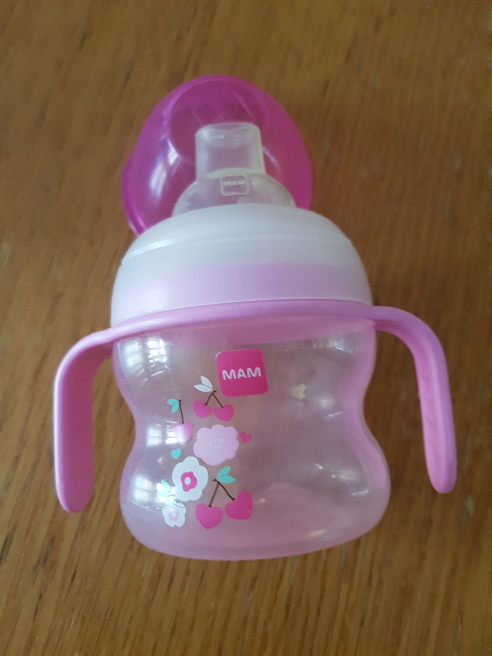 Mam Baby-Mahlzeiten: MAM Trinklernflasche, rosa – Gebraucht aus Zürich von ege_rbb9 2
