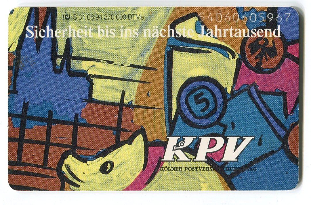 Telefon- & Taxkarten: Telefonkarte "Kölner Postversicherung". – Gebraucht aus Basel von Butsch5