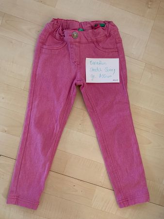 Benetton Kinderhose Stretch-Skinny rosa Grösse 100