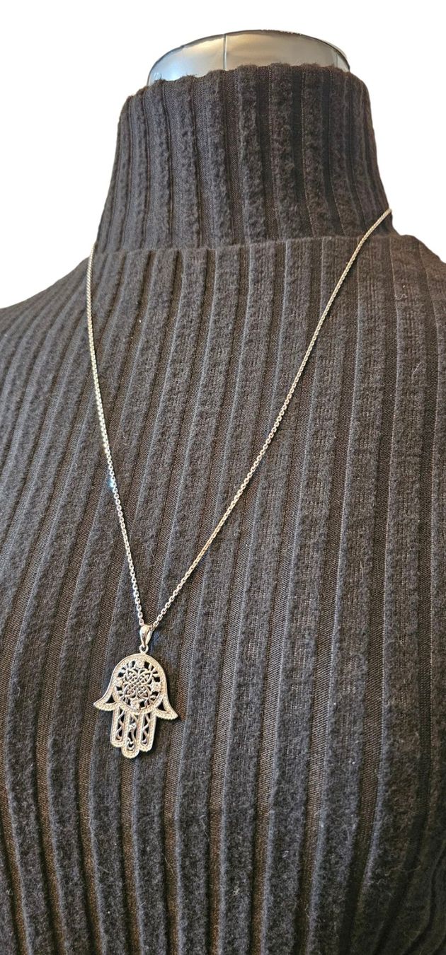 Catenine: Halskette silber Hamsa Hand – Usato da Langenthal venduto da SecondChanceShop 3