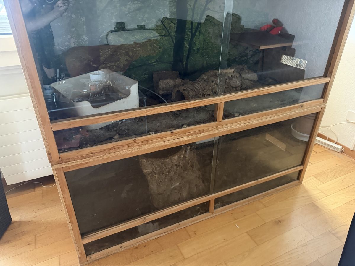 Terrarium: Holzterrarium 150x60x60 – Gebraucht aus Buchs ZH von scarah