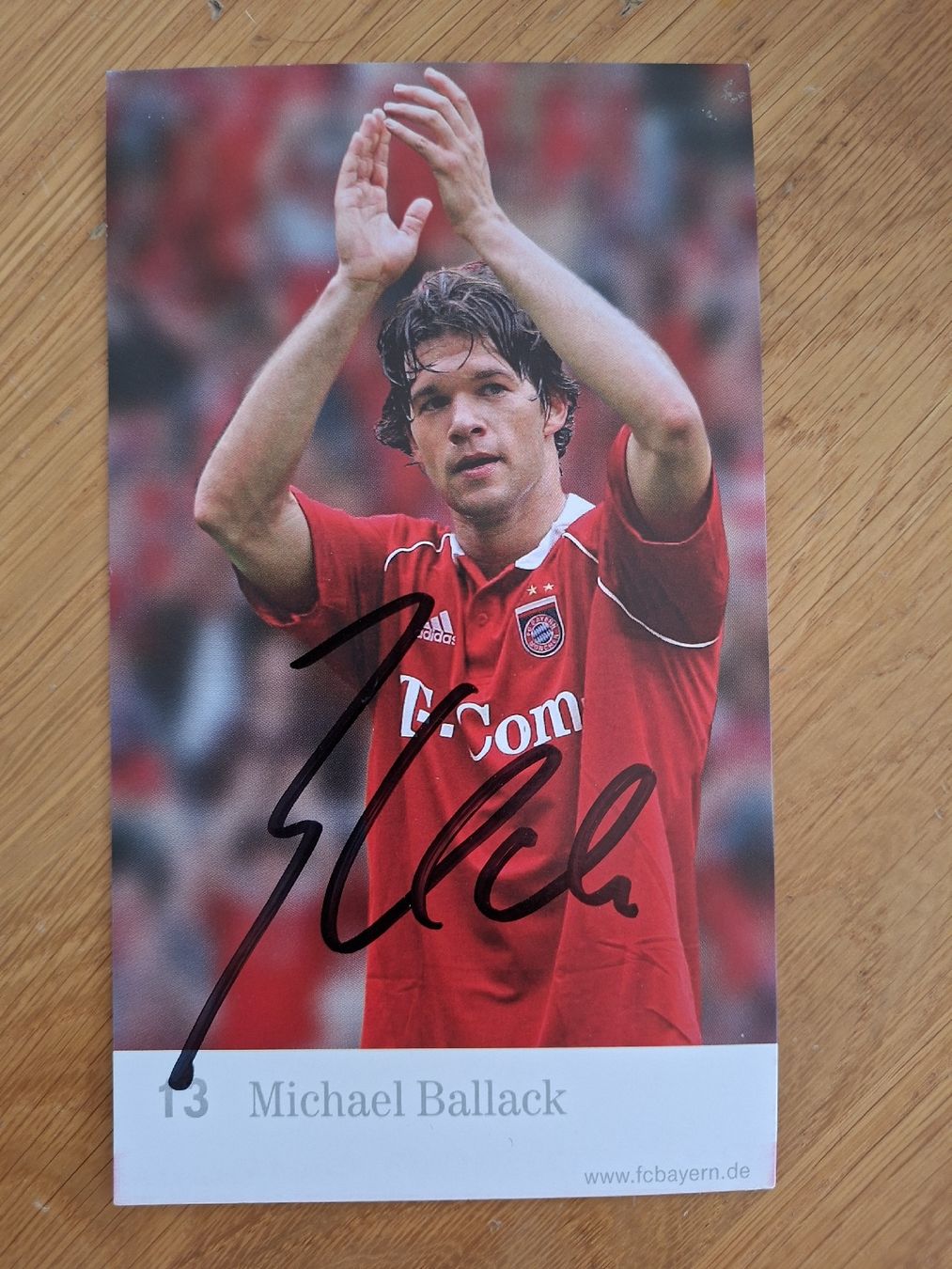 Autogramme: Michael Ballack Autogrammkarte Bayern – Gebraucht aus Thun von wuschu