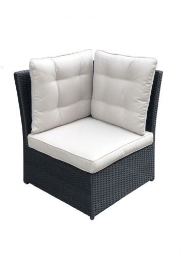 Gartensitzgruppen & Garnituren: Garten Lounge La Palma schwarz (Sitzecke – Neu und originalverpackt aus Herbertingen von jet-line-e-trade 9
