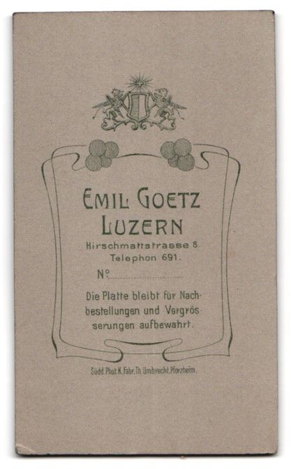 Photos & affiches: Fotografie E. Goetz, Luzern, Hirschmatte – D'occasion à Berlin par bartko-reher 1