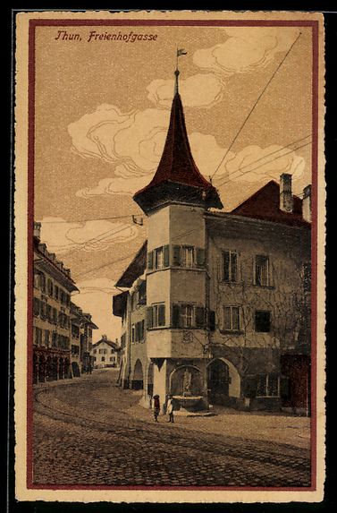 Cartes postales: AK Thun, Freienhofgasse – D'occasion à Berlin par bartko-reher