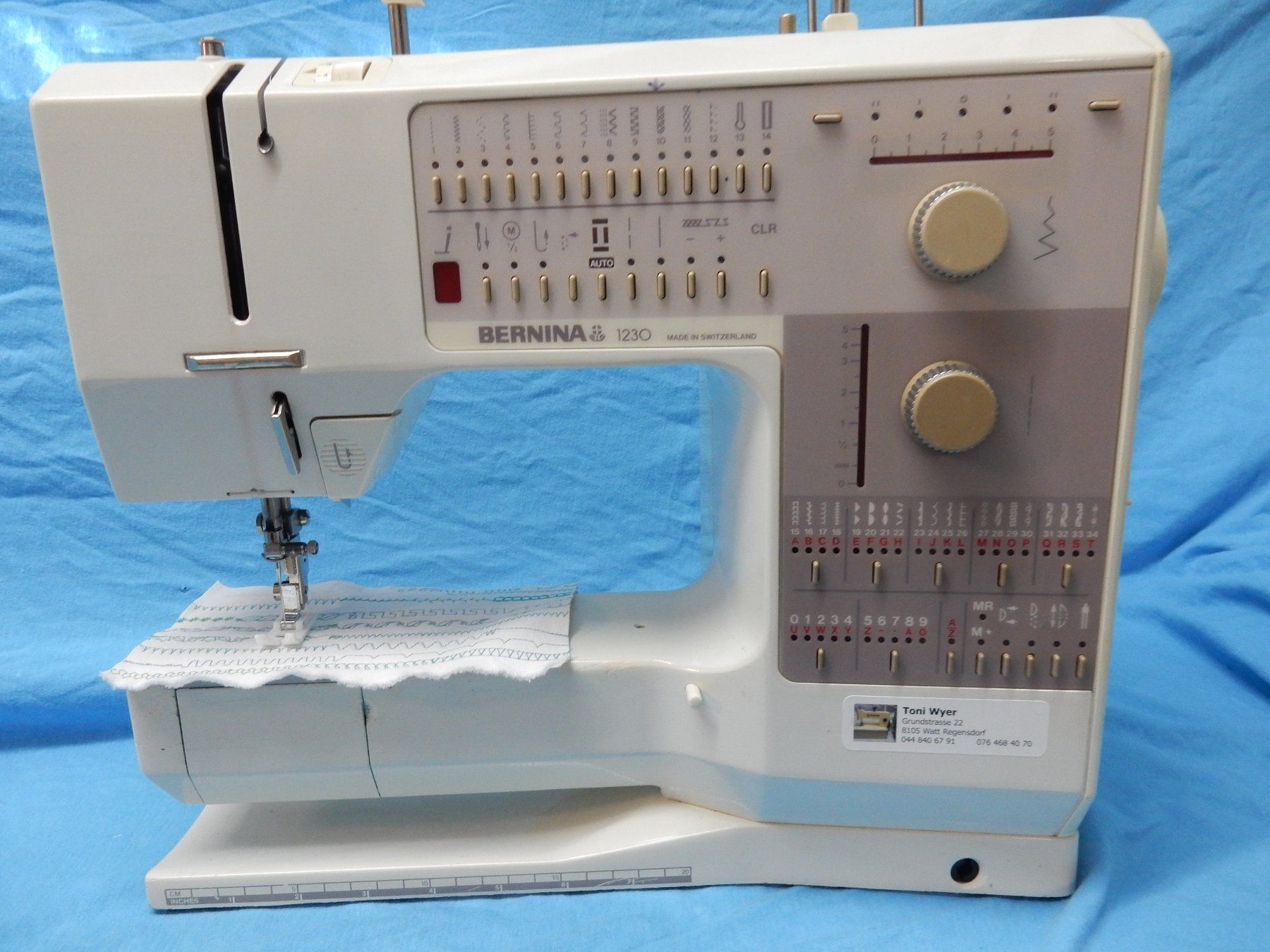 Bernina Macchine da cucire: Bernina 1230  Ab Service     25120 – Usato da Watt venduto da Mariposa49