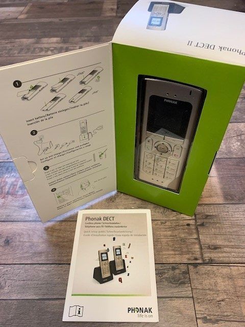 Phonak Telefone: PHONAK Dect ll  - schnurlos, mit Hörgerätkoppelung - Aktion – Neu und originalverpackt aus Gundetswil von Egro01 1