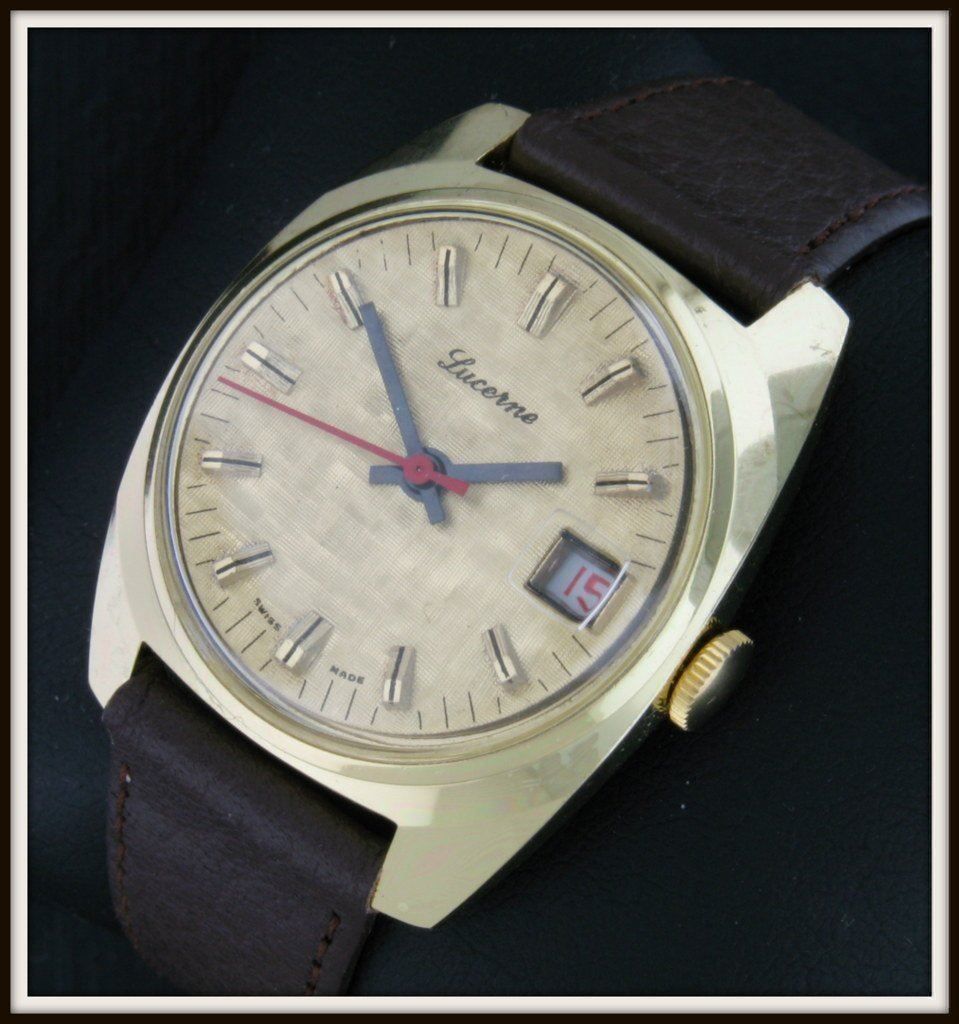 Orologi: Vintage LUCERNE Datum 1970 ungetragen – Nuovo (secondo la descrizione) da Hirzel venduto da Dukduk 1