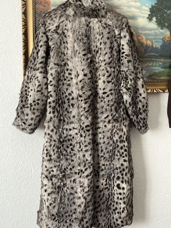 Gereinigte/Pelzmantel Leoparden Look,Gr42 Top!VonNichtrauher
