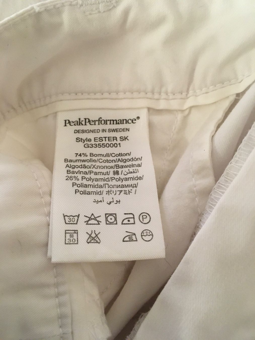 Peak Performance Gonne: PEAK Performance Rock / Jupes L weiss – Usato da Zug venduto da smile060 7
