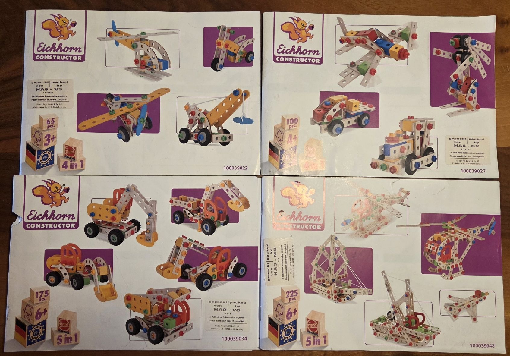 Eichhorn Jeux de construction: Eichhorn Constructor 4 Sets in a Box – D'occasion à Safnern par giselleb86