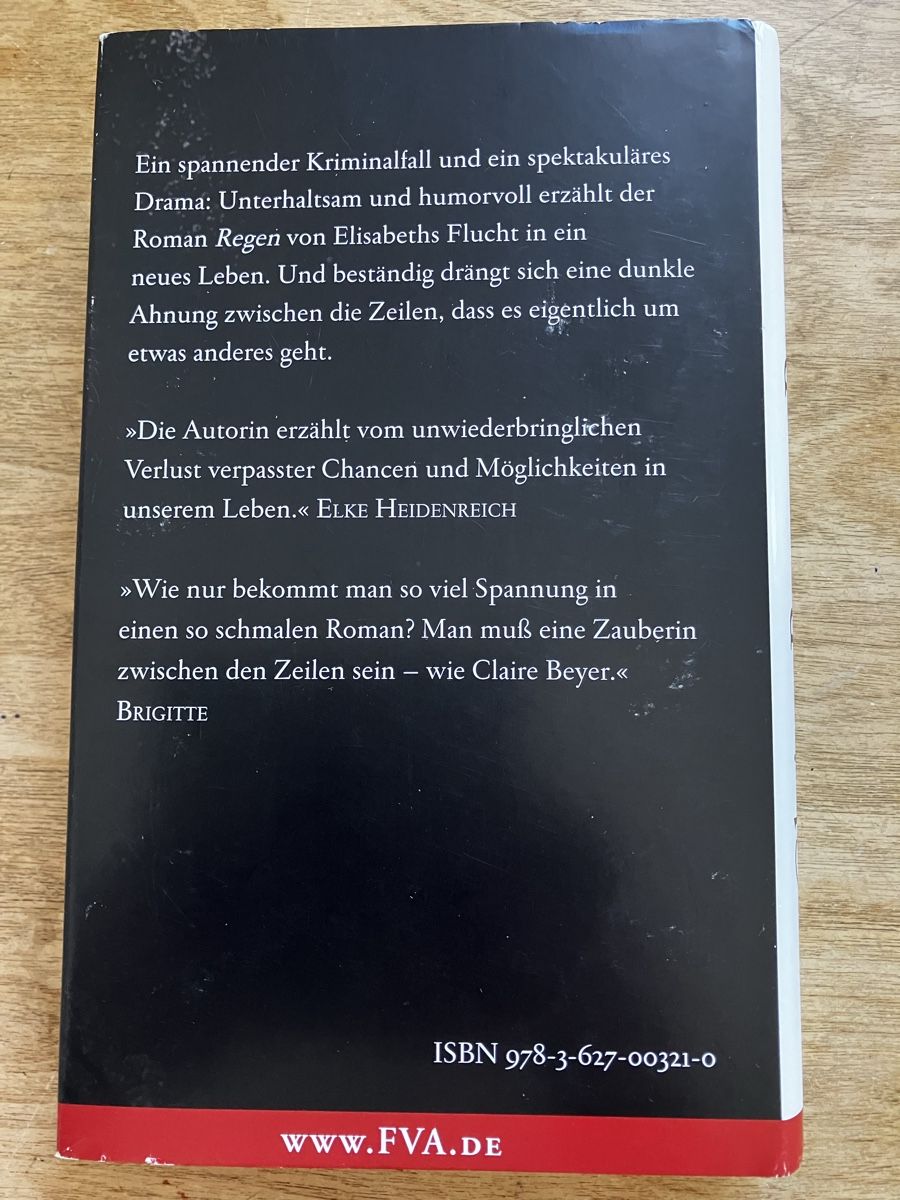 Libri: Regen: Claire Beyer – Usato da Buchs AG venduto da Allerleis 5