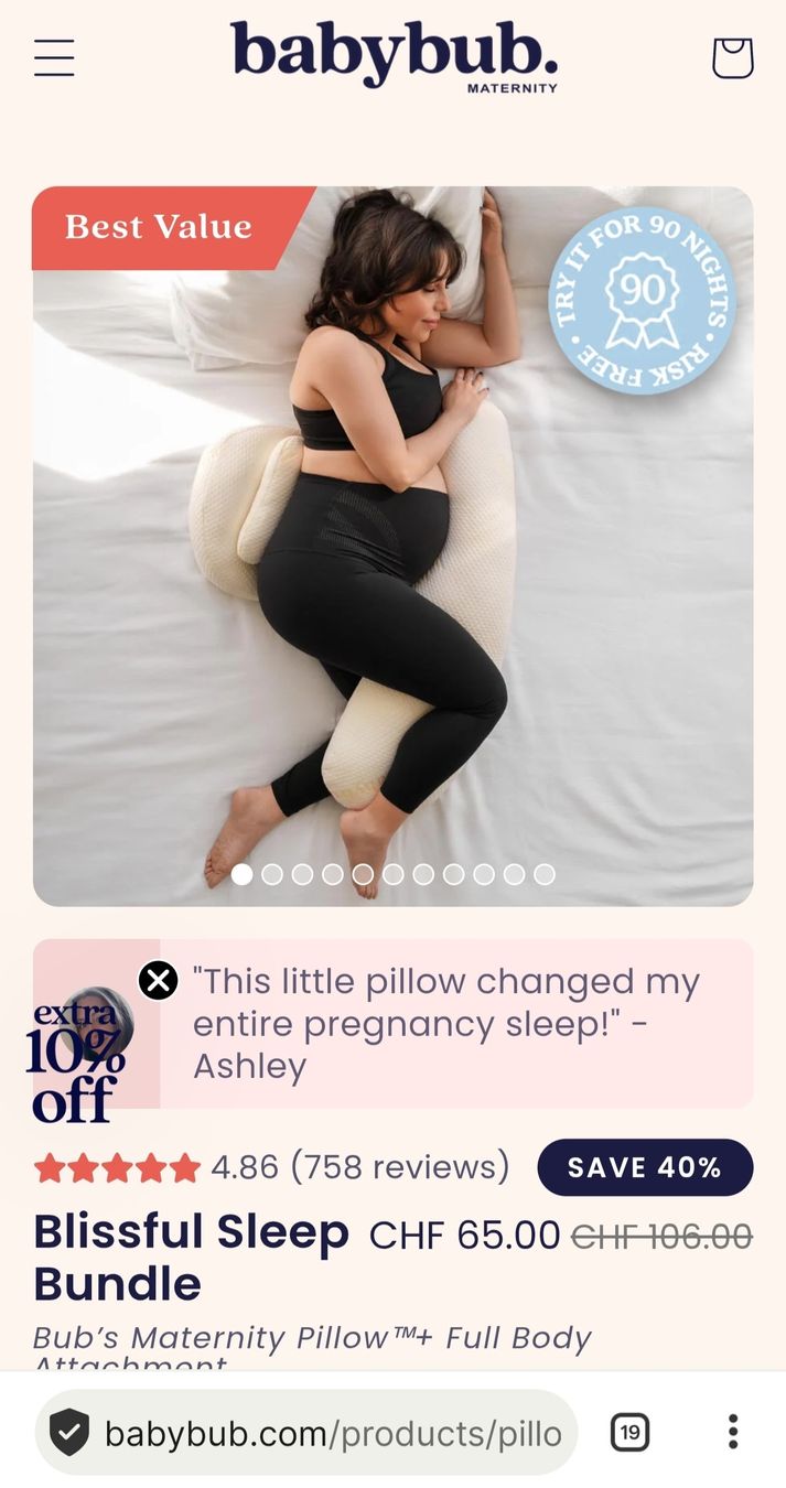 Cuscini: Bub's Maternity Pillow Bundle - Great for Sleep 😴 – Usato da Lonay venduto da ari_2xzm