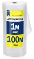 Luftpolsterfolie 100cm 100m Luftpolster Rolle 50my Polster