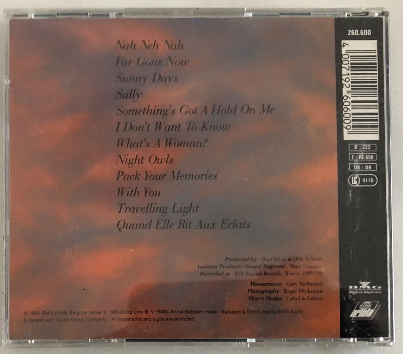 CD: VAYA CON DIOS - NIGHT OWLS – Usato da Poliez-Pittet venduto da Newtown-Records 1