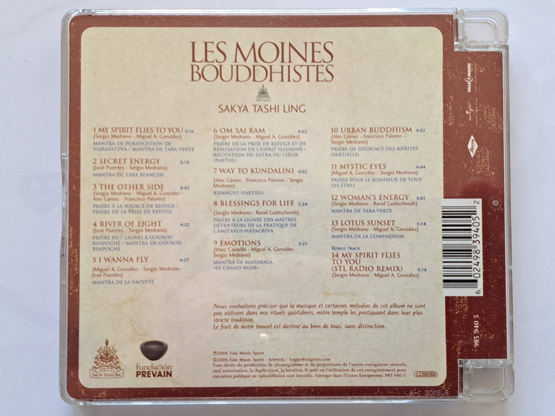 CDs: Cd Les Moines Bouddhistes  – D'occasion à Pully par bro_n52j 1