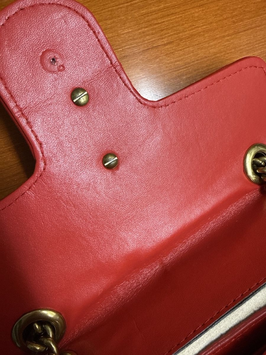 Borse da donna: Rote Tasche aus echtem Leder  – Usato da Basel venduto da wic_f7cf 3