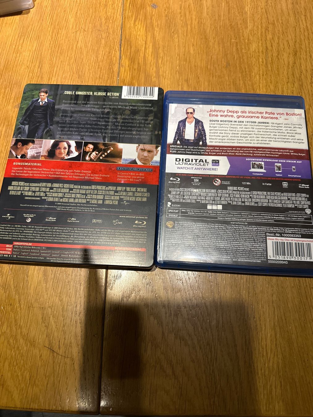 Tutti i DVDs: Public Enemies, Black Maas, Bluray, Johnny Depp – Usato da Benken ZH venduto da Audi-erich 1