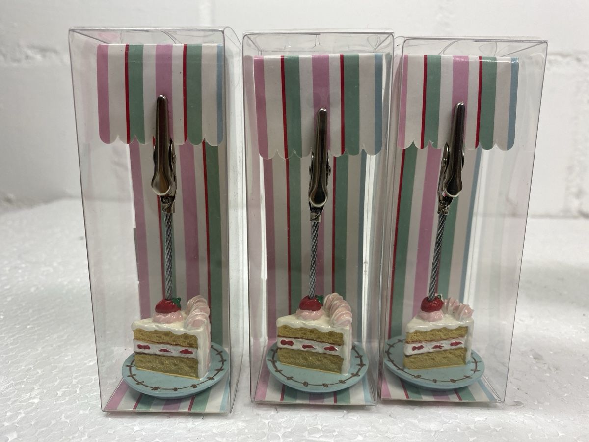 Altri mobili per ufficio: Kartenhalter mit Kuchenmotiv, 8er Set neu – Usato da sursee venduto da trilli-tralli 4