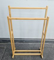 Handtuchhalter Bambus, Stufenform mit 2 Stangen