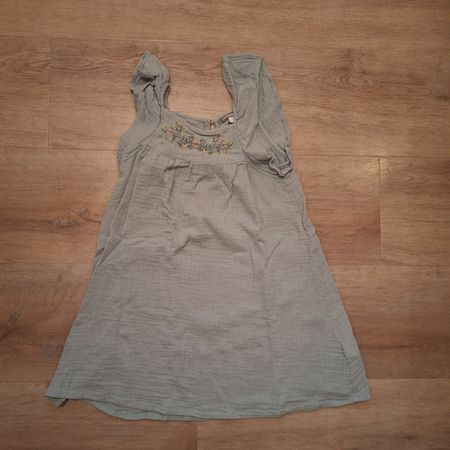 Sommerkleid Mädchen Gr. 120 Stickerei Baumwolle