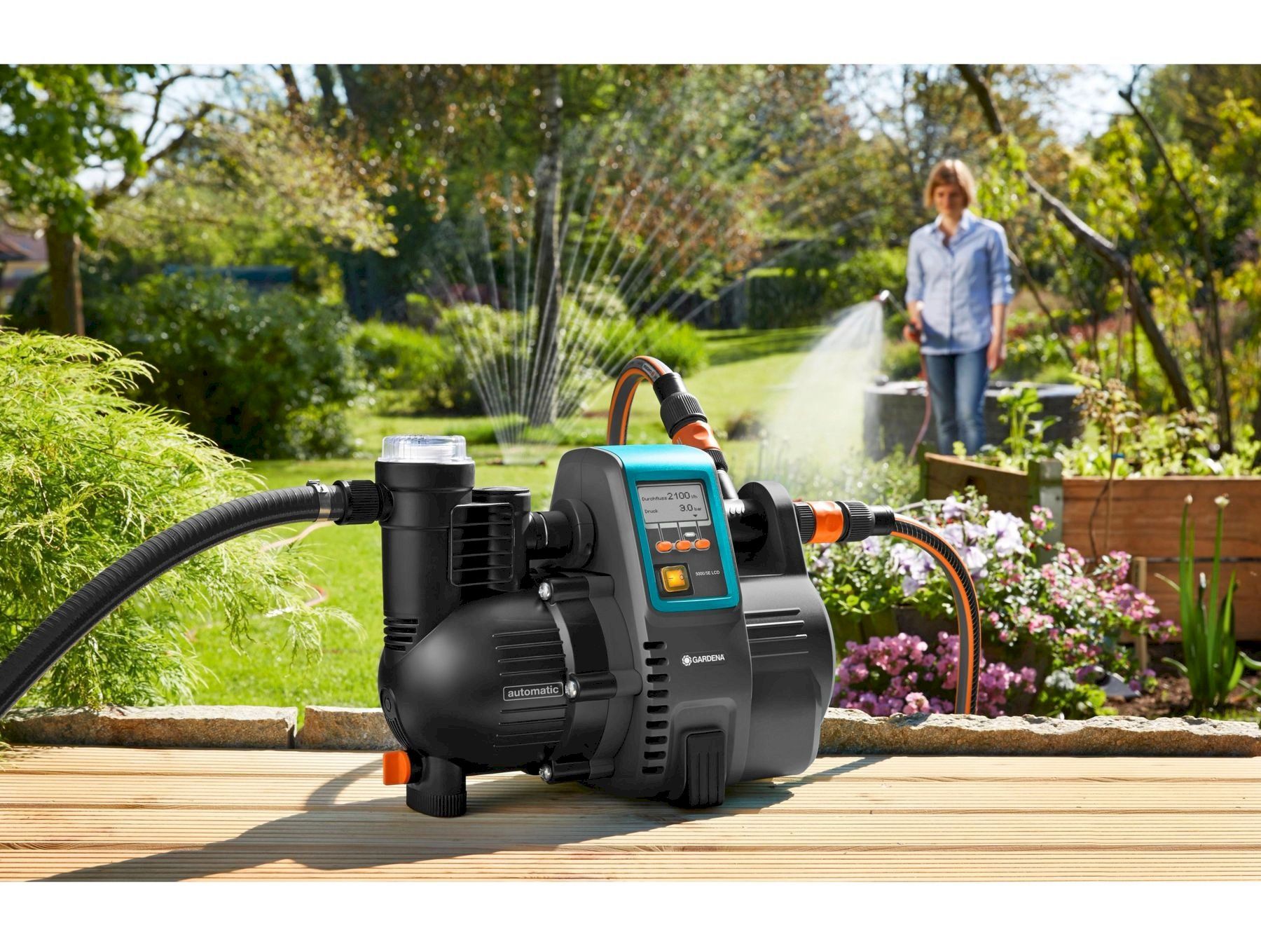Annaffiatura & Irrigazione: Gardena 5000/5 LCD Haus- Gartenautomat – Nuovo e nell'imballaggio originale da Bottighofen venduto da zaap 2