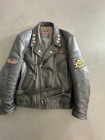 Biker Jacke, IXS, Harley Davidson, Gr. 3XL, Leder, Vintage