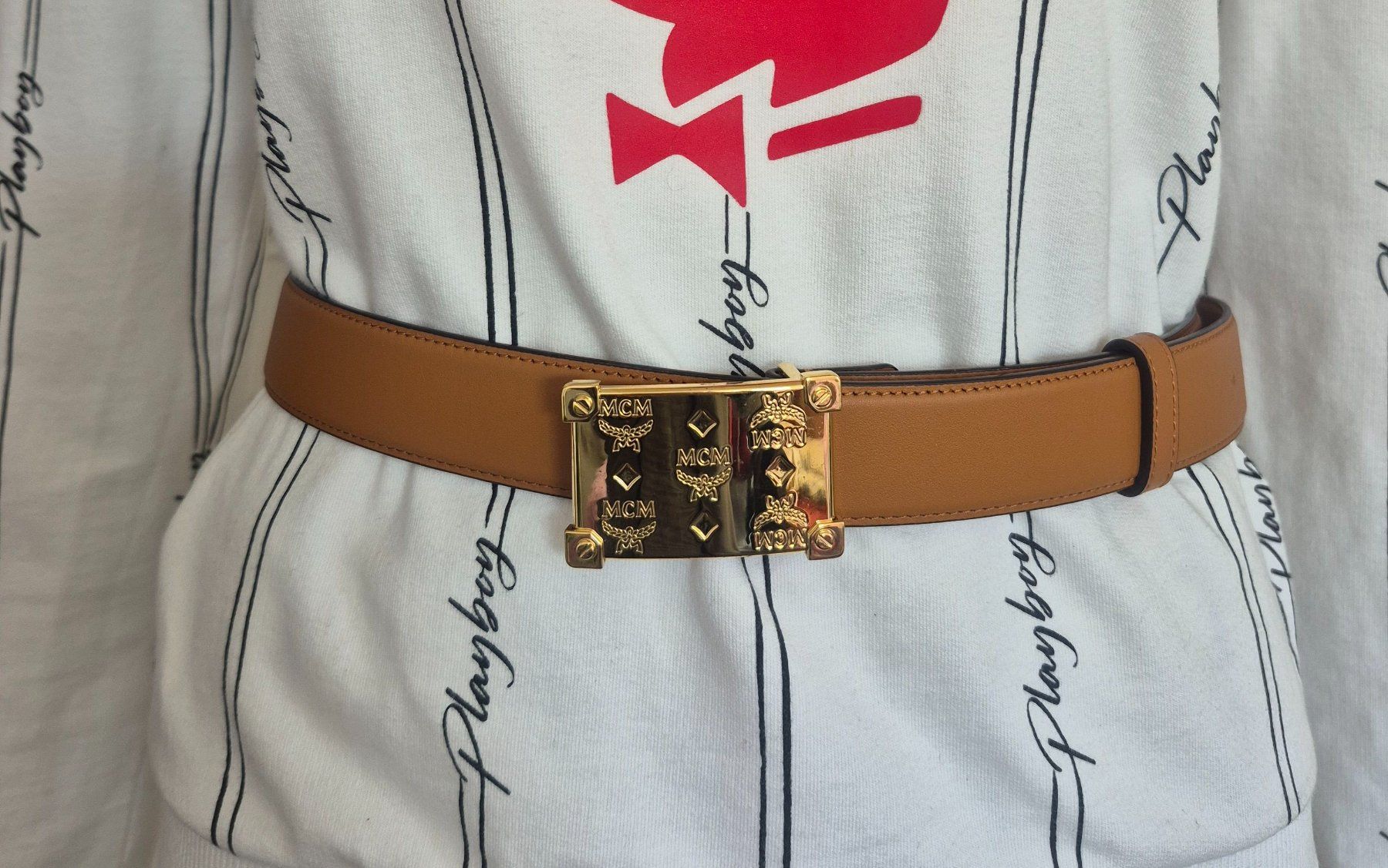 Mcm Cinture: Original MCM Leder-Gürtel – Nuovo (secondo la descrizione) da Dottikon venduto da Pega7