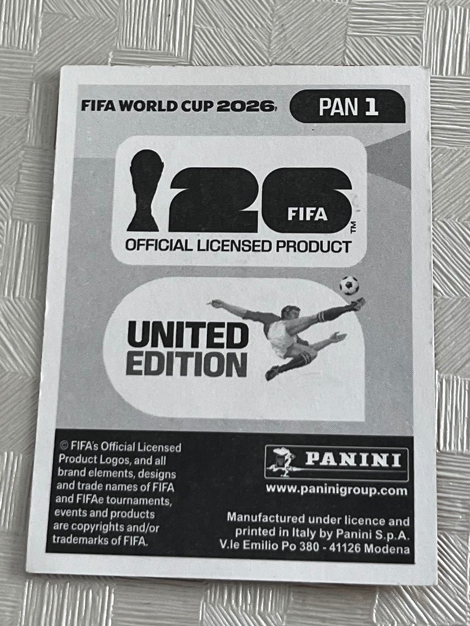 Panini Carte collezionabili: Panini Fifa World Cup 2026 PAN 1 – Usato da Winterthur venduto da Numero1 1