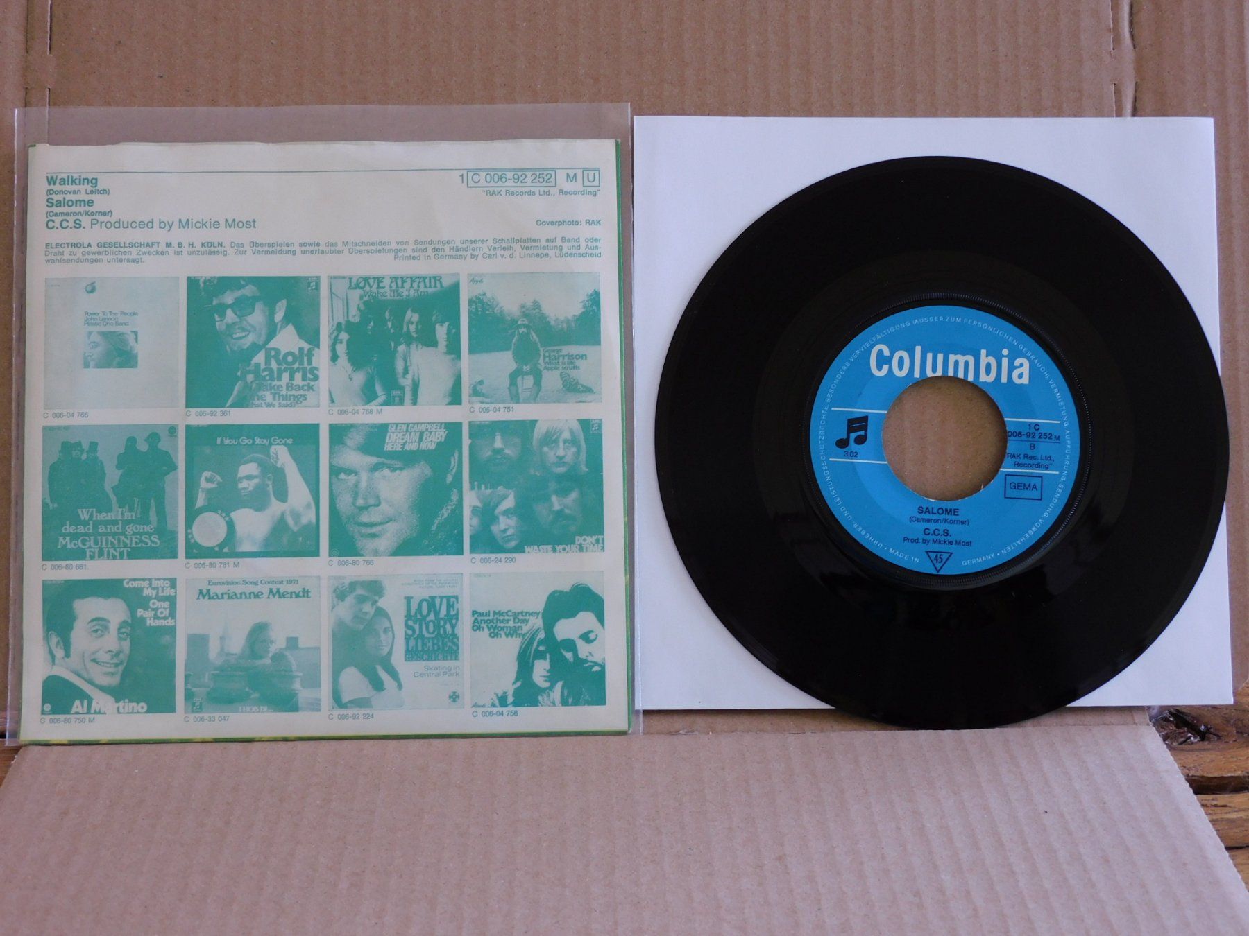 Dischi in vinile: CCS ‎– Walking – Usato da Emmenbrücke venduto da lamorak 1
