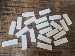 lego 2454 lot de 20 pièces White Brick 1 x 2 x 5