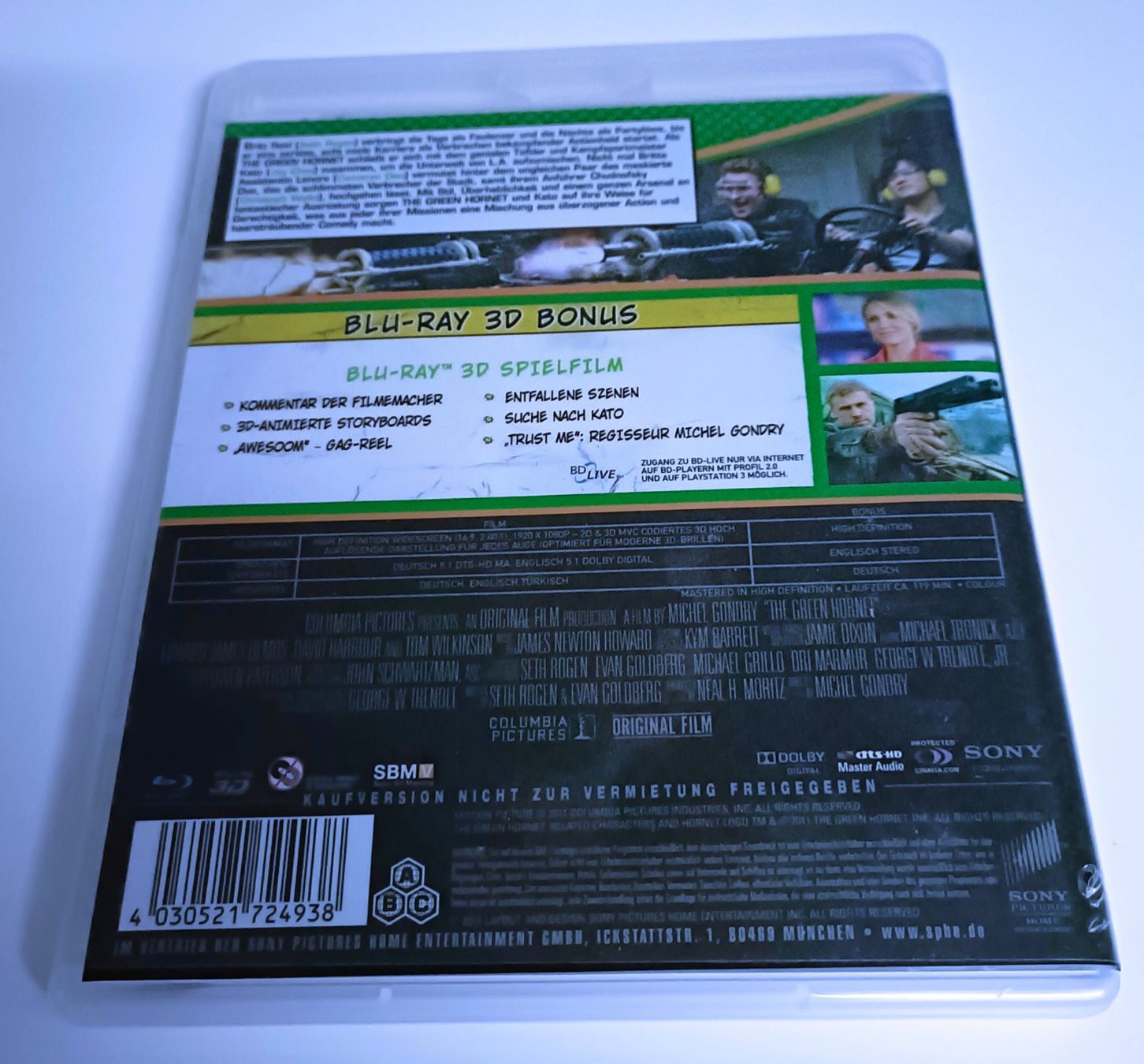 Tutti i DVDs: The Green Hornet Blu Ray 3D – Usato da Köniz venduto da Movieportal007 1